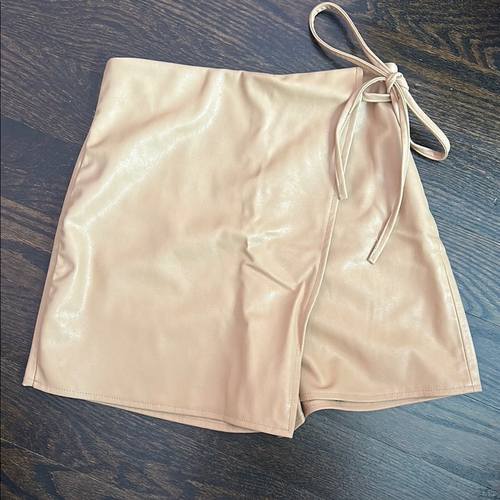 Zara Tan Skorts Chic and Versatile